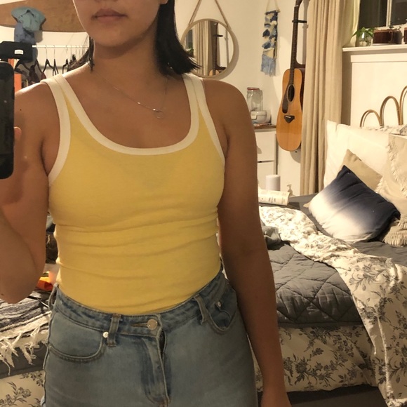 Two 100% cotton orange and yellow tank tops ππ - Picture 2 of 5